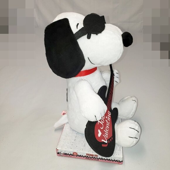 SNOOPY Joe Valentine Peanuts Animated Guitar Playing Musical Plush NEW DanDee - Picture 4 of 8
